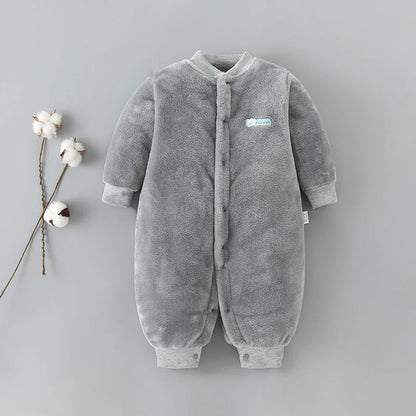 Baby Kids Long Sleeves Soft Winter Bodysuits childrensterritory