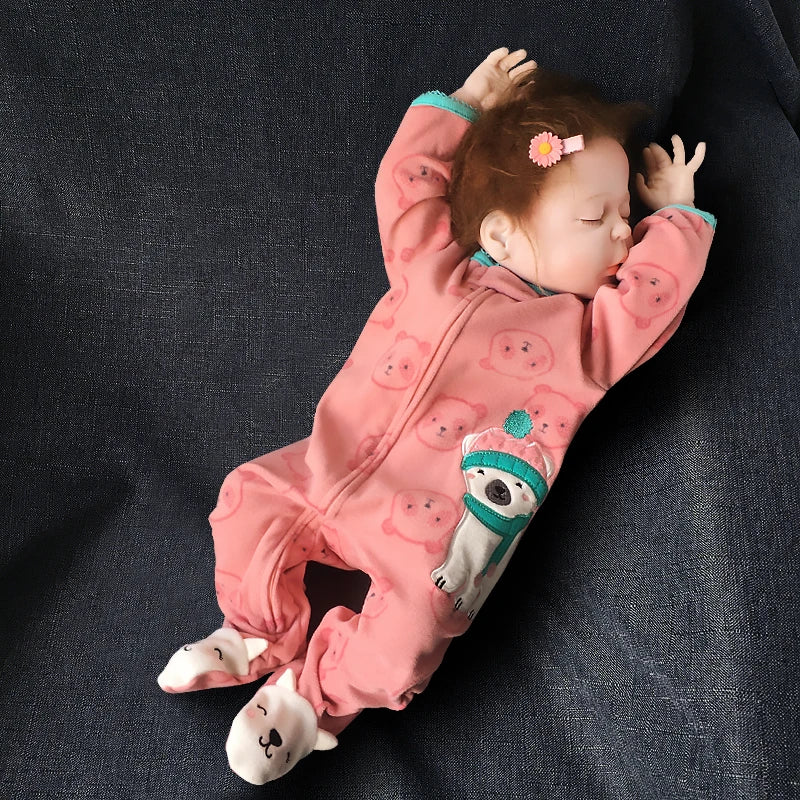 Newborn Baby Zipper Up Overalls Fleece Romper for Winter childrensterritory
