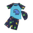 3pc Baby/Kids Boys Sun Protection Swimwear With Hat