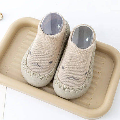 Baby Cute Cartoon Design Rubber Sole Floor Socks Shoes childrensterritory