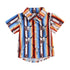 Lapel Bull Print Toddler Boys Loose Casual Shirt childrensterritory