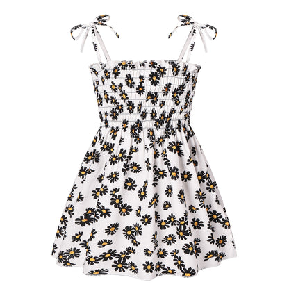 Kids Girl Sleeveless Floral Sling Summer Dresses childrensterritory
