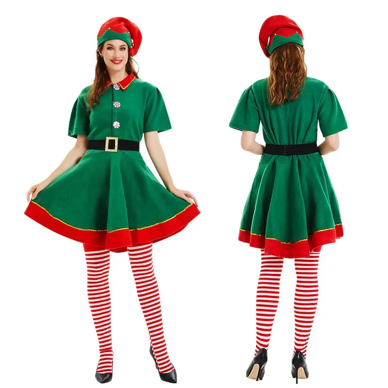 Designer Family Matching Christmas Elf Costumes childrensterritory