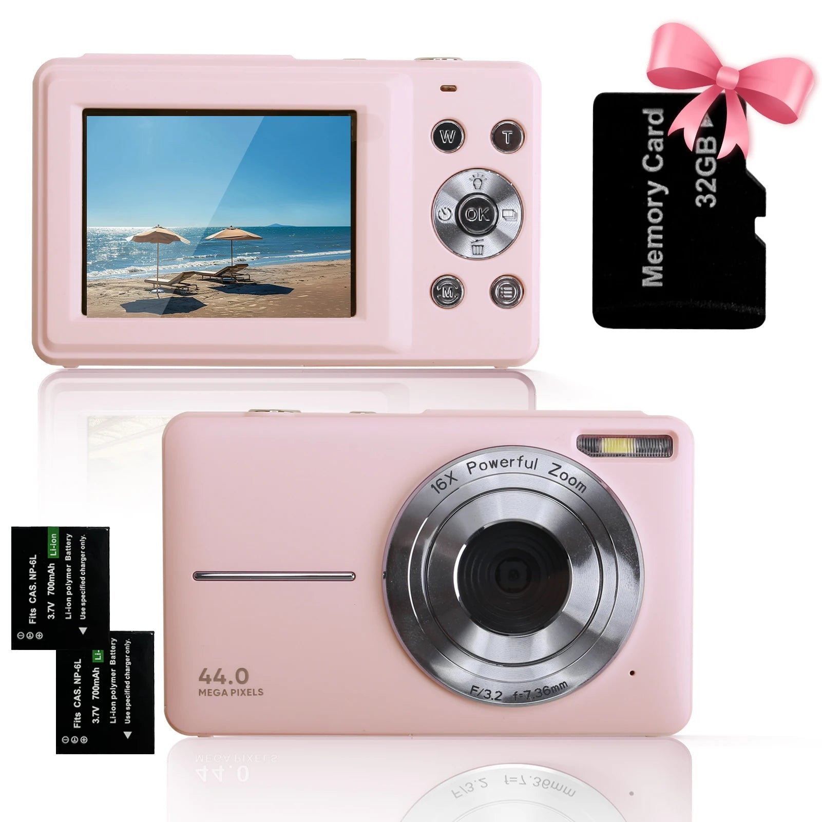 Kids' Compact FHD Digital Camera with 16x Zoom