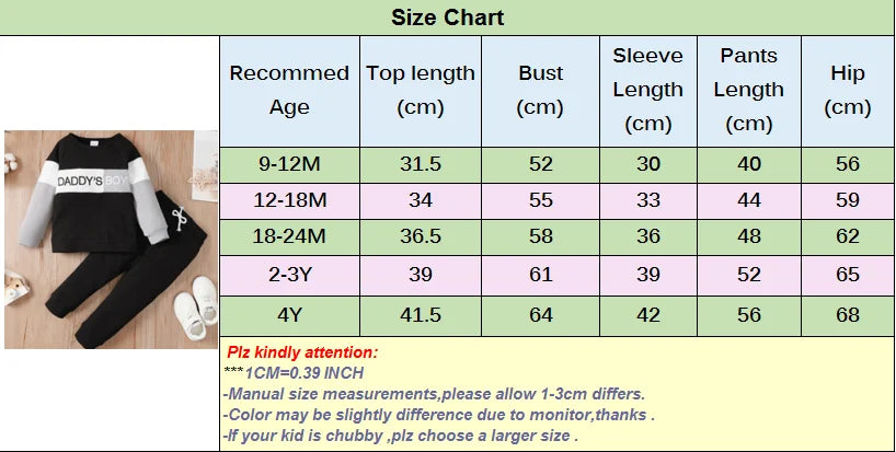 Infant Boy Long Sleeve 2PCS  Spring &amp; Autumn Outfit Set