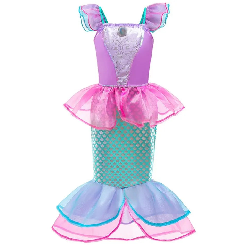 Kids Girls Jasmine Elsa Anna Bella Rapunzel Costumes childrensterritory