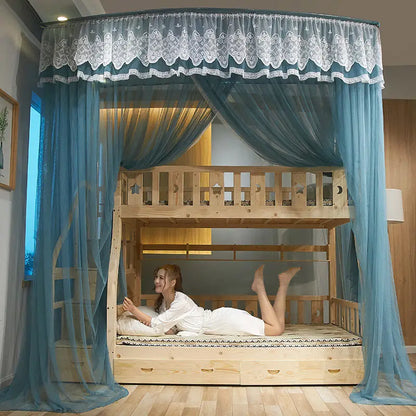 Bunk Bed Curtain Valance Canopy with Mosquito Nets childrensterritory