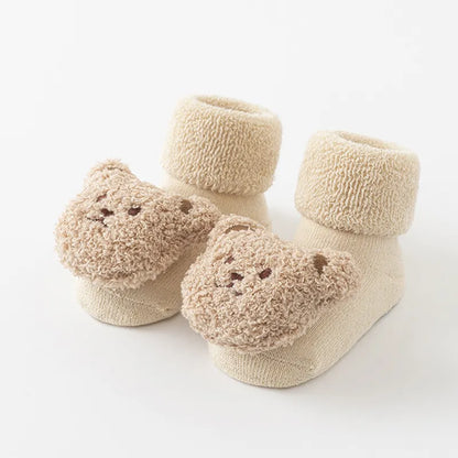 Cartoon Design Warm Soft Soled Baby Socks childrensterritory