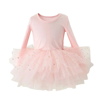 Tulle Puffy Tiered Long Tail Flower Girl Dresses For Wedding Party