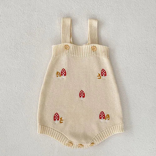 Baby Girl Hollow Out Knitwear Outfit Set