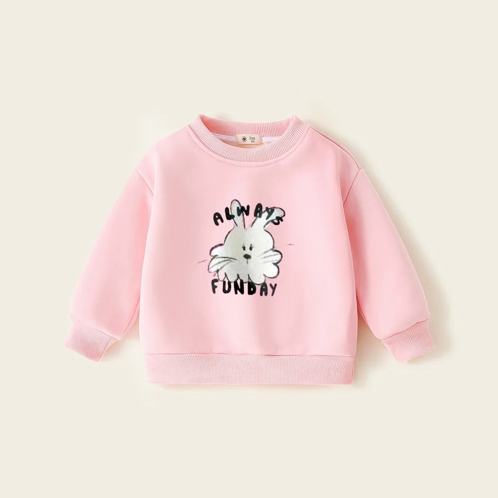 Cartoon Design Long Sleeves Warm Sweater For Kids
