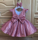 Baby/Kids Girls Glitter Sequined Birthday Party Dress childrensterritory