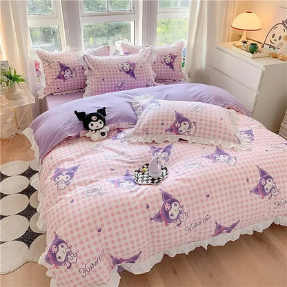 Cartoon Animation Design Duvet Cover Bedding Set for Kids Room
