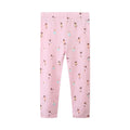 Kids Girls Cartoon and Floral Print Cotton Leggings/Trousers childrensterritory