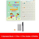 Kids 4pcs Reusable Sank Magic Practice English Version Copybook childrensterritory
