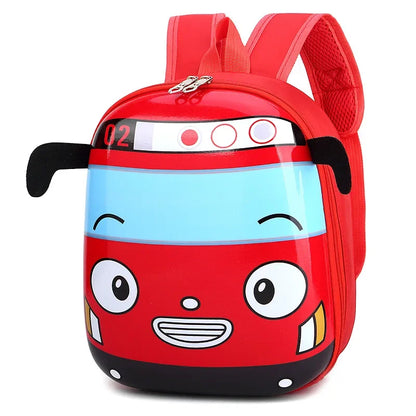 3D Cartoon Bus School Bag for Kids Girls/Boys