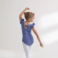 Kids' Girls' Designer Gymnastics Ballet Leotard with Tutu Skirt