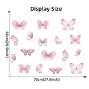 Home Decoration 3Pcs Pink Butterfly Wall Decals for Kids Room childrensterritory