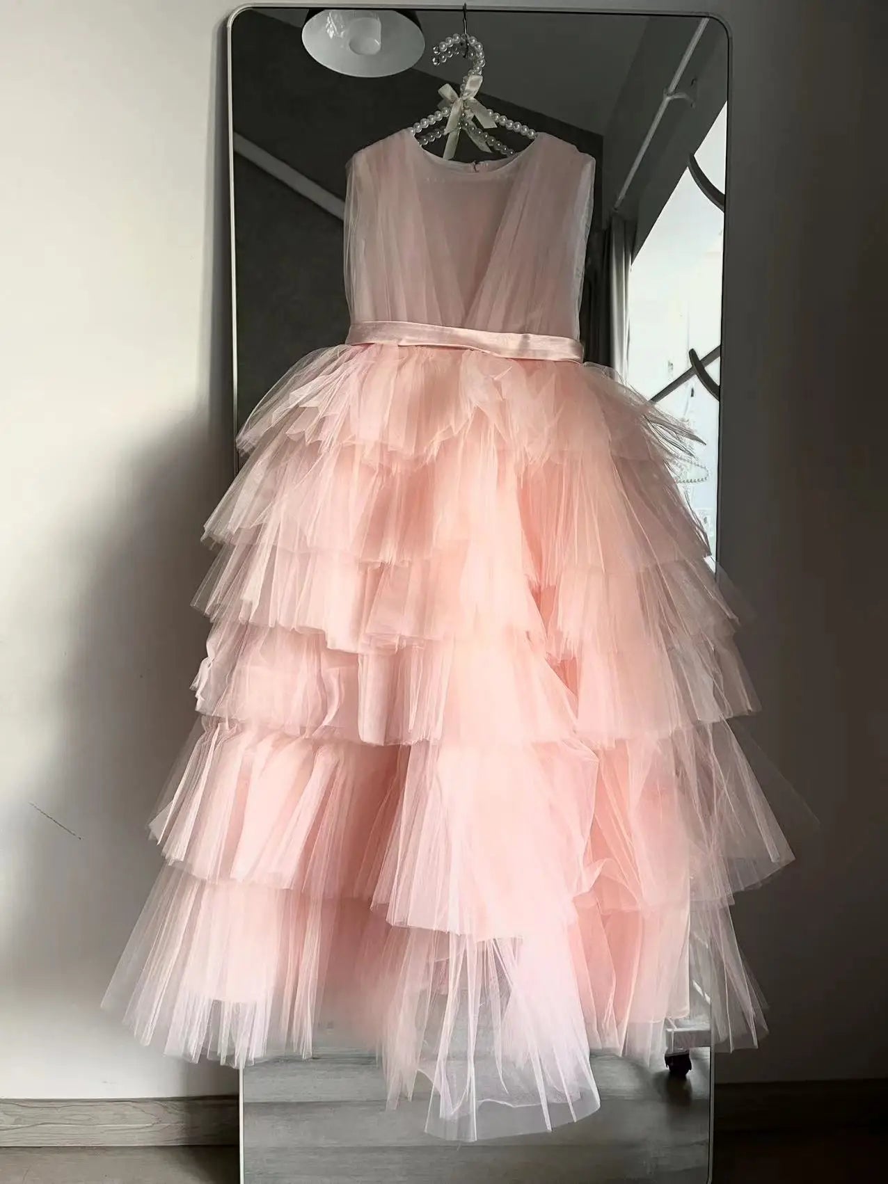 Toddler/Kids Girls Tiered Tulle Ankle -Length Princess Dress/Gown