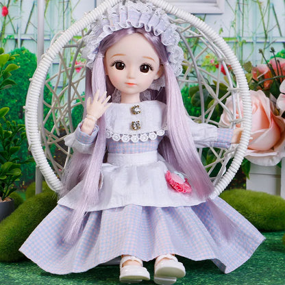 1/6 3D Eyes Girl Doll and Clothes with Multiple Removable Joints childrensterritory