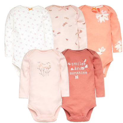 Cartoon Print Soft Cotton Bodysuits For Newborn Babies childrensterritory