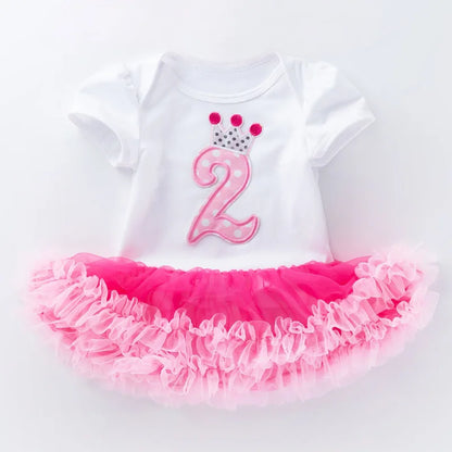 Baby Girls Tutu Romper Dress |1st 2nd Birthday Outfits