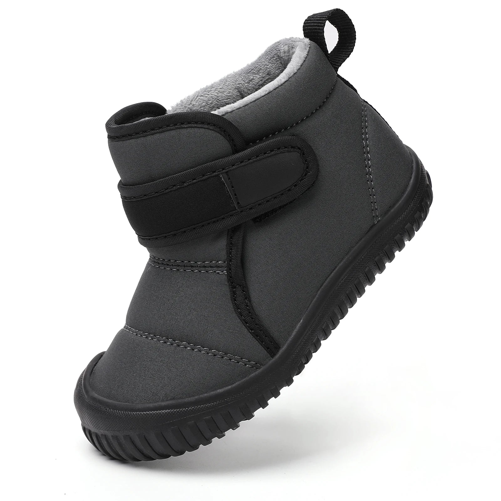 Kids Girls Soft-Sole Ankle Length Warm Fur Snow Boots childrensterritory