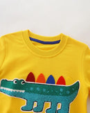 Little Boys Cartoon Print Casual Cotton Sweatshirt childrensterritory
