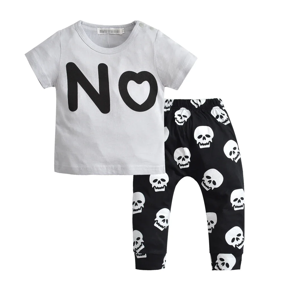 Baby Boy Cotton T-shirt and Pants (2 Pieces) Summer Outfit childrensterritory