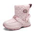 Kids Warm Plush Rubber Sole Outdoor Boots for Winter childrensterritory
