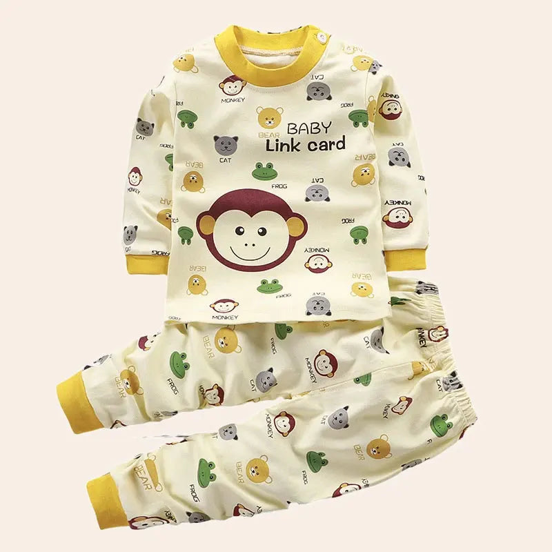 Kids' Long-Sleeved Cartoon Print Winter Clothing Set childrensterritory