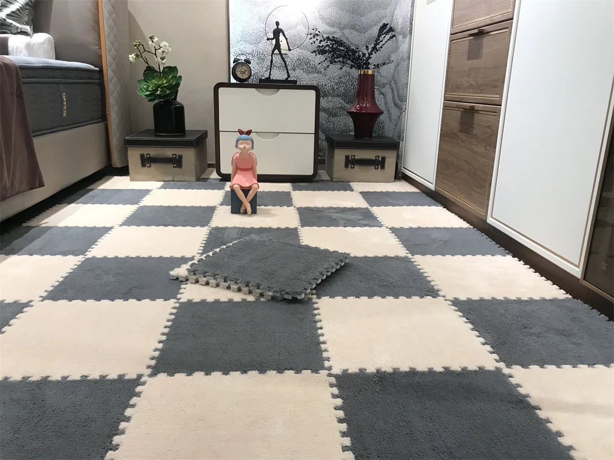 Soft Plush Kids Interlock Floor Mats, 30*30 CM childrensterritory