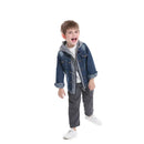 Kids Boys Loose Denim Hooded Jacket for Autumn & Winter childrensterritory