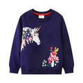Animals Embroidery Kids Long Sleeve Sweatshirts childrensterritory