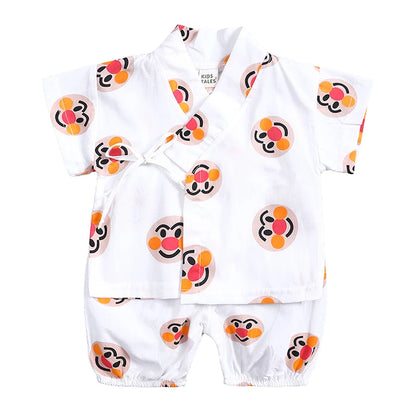 2PCS Cute Cartoon Print Baby Top + Shorts Home Wear Sets childrensterritory