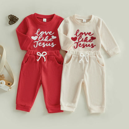 Baby Boys’ Embroidered Winter Casual Outfit Set childrensterritory