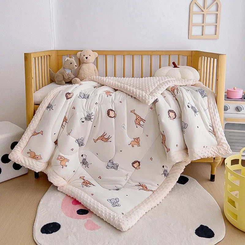 Soft Breathable Warm Baby Thick Quilted Blanket