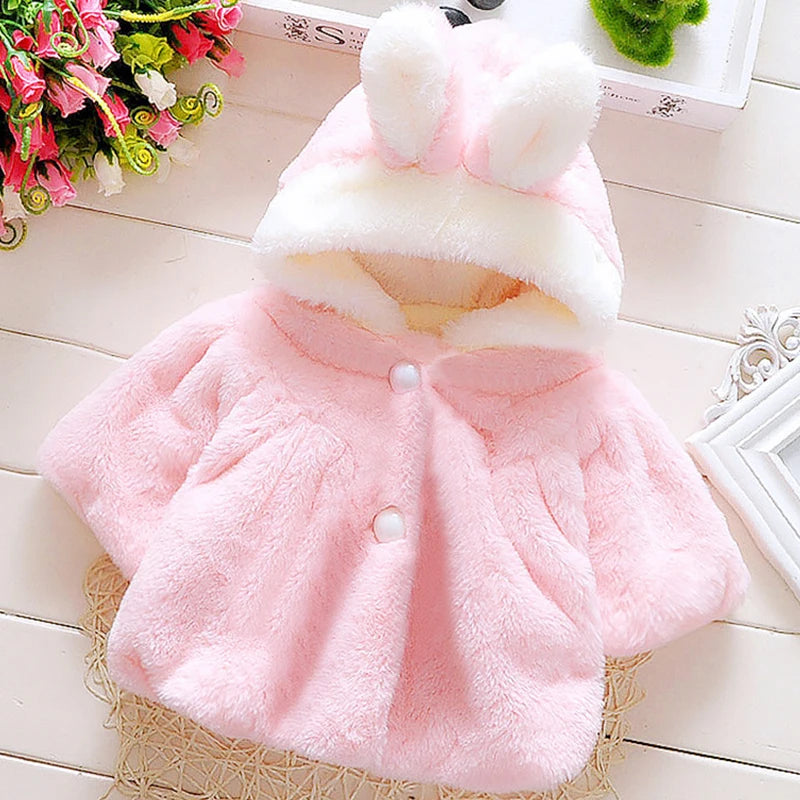 Baby Kids Cartoon Design Hooded Soft Jacket