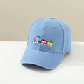 Cartoon Trains Embroidered Summer Sports Hats for Kids childrensterritory