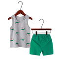 Boys Dinosaur Print Summer Casual Clothing Set childrensterritory