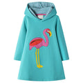 Long-Sleeved Cartoon Print Autumn Girls' Dresses