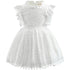 Kids Girls Flower Lace Design Summer Party Dresses childrensterritory