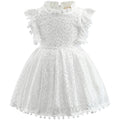 Kids Girls Flower Lace Design Summer Party Dresses childrensterritory