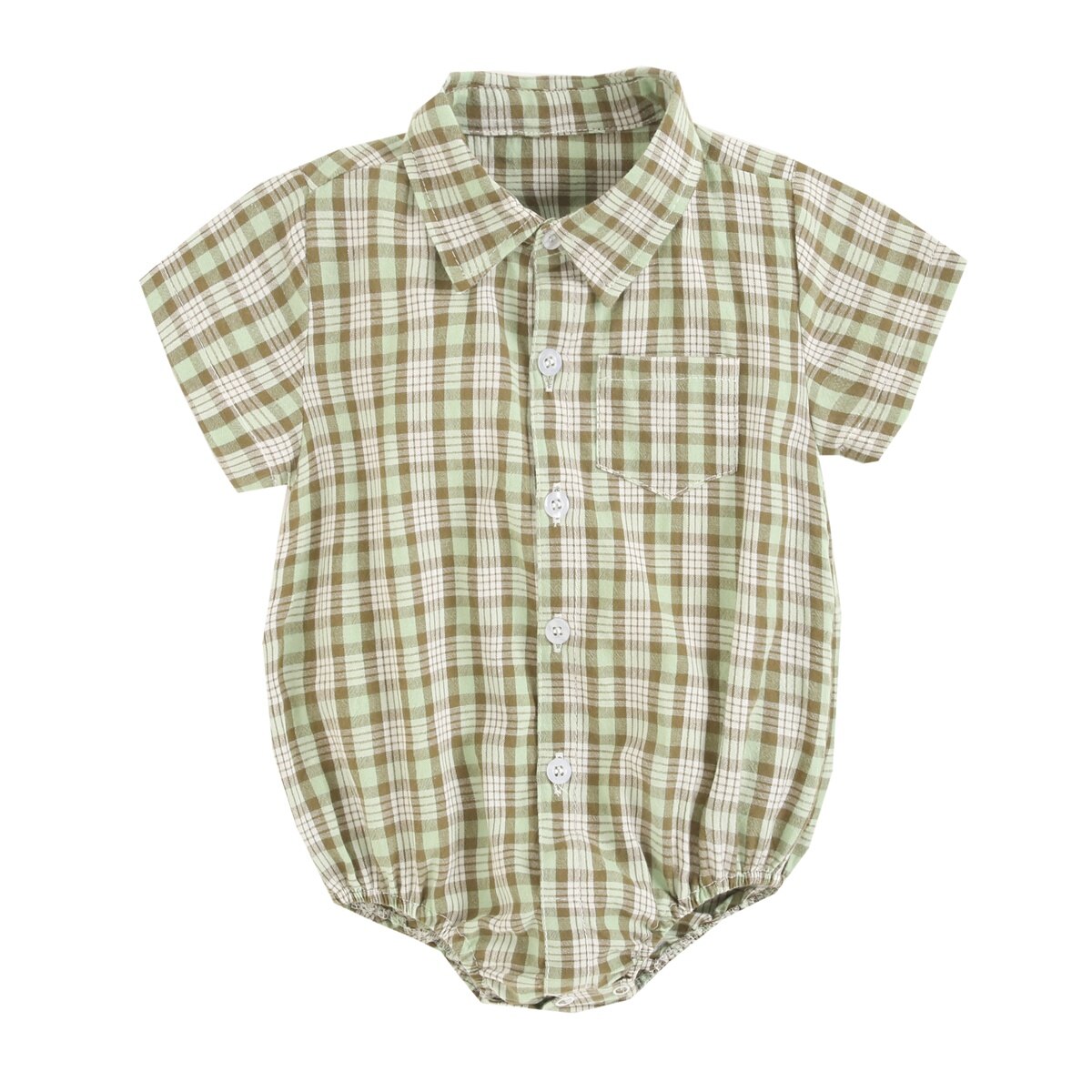 Baby Boys Girls Cotton Short Sleeve Shirts Style Bodysuit childrensterritory