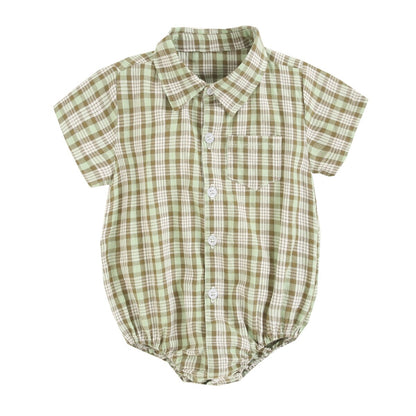 Baby Boys Girls Cotton Short Sleeve Shirts Style Bodysuit childrensterritory