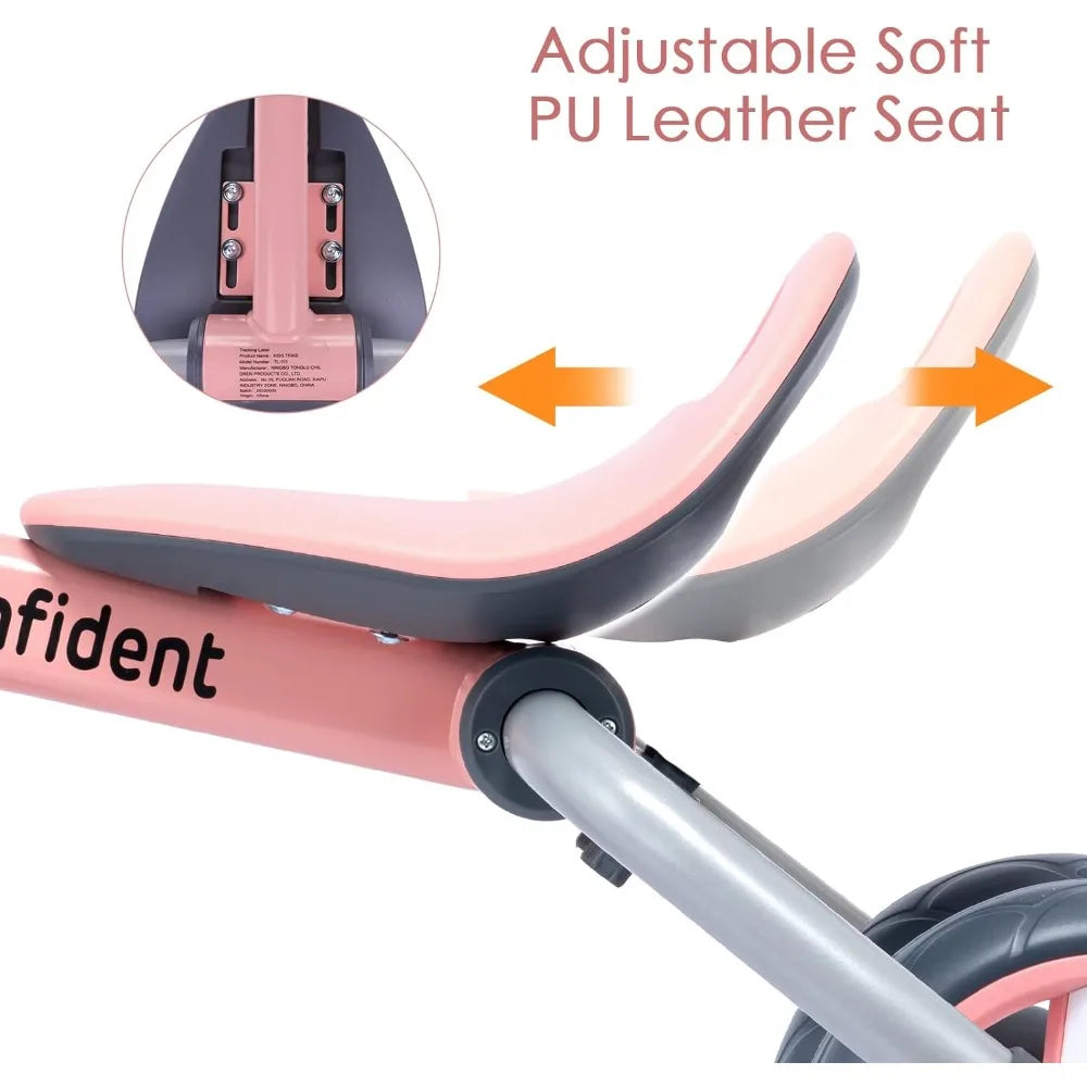 4 in 1 Tricycle for Toddlers with Adjustable Seat and Removable Pedal childrensterritory