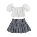 Kids Girl 2 Piece Floral Print Summer Fashion Outfits childrensterritory