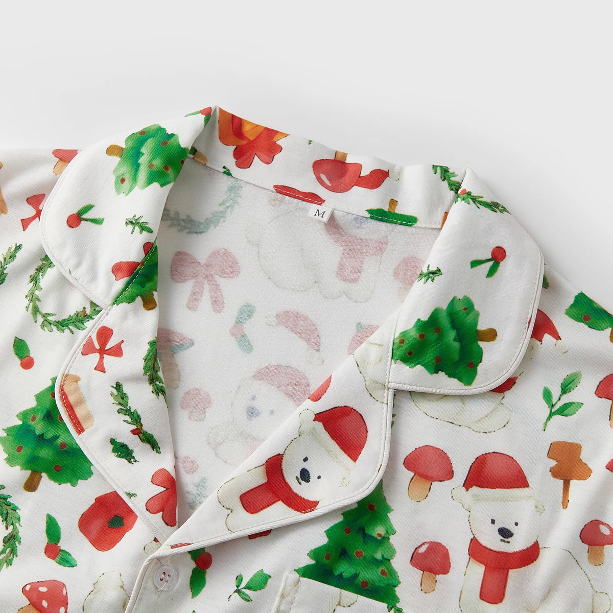 Colorful Christmas Print Long Sleeve Pajamas Sets for Family