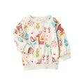 Kids Girls Cartoon Print Sweatshirts for Winter childrensterritory