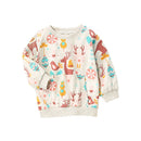 Kids Girls Cartoon Print Sweatshirts for Winter childrensterritory